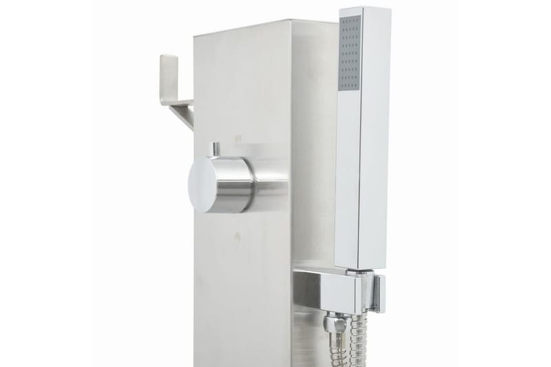 Hagesdusjkran 110 cm rustfritt stål - Silver - Hage - Utendørsbad - Utedusj - Utedusj uten varme