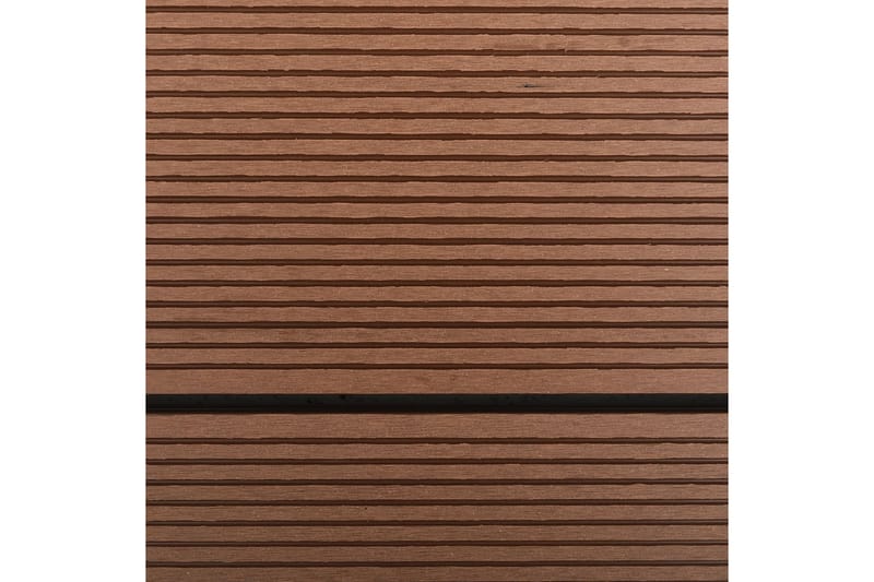 Utendørs dusjbrett WPC rustfritt stål 110x62 cm brun - Hage - Utendørsbad - Utedusj - Utedusj uten varme
