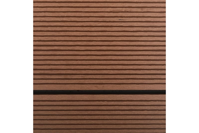 Utendørs dusjbrett WPC rustfritt stål 110x62 cm brun - Utedusj uten varme