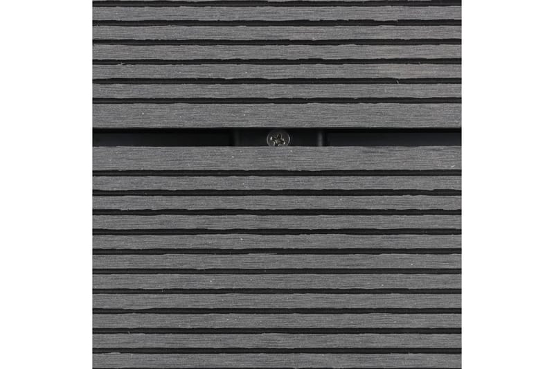 Utendørs dusjbrett WPC rustfritt stål 110x62 cm grå - Hage - Utendørsbad - Utedusj - Utedusj uten varme