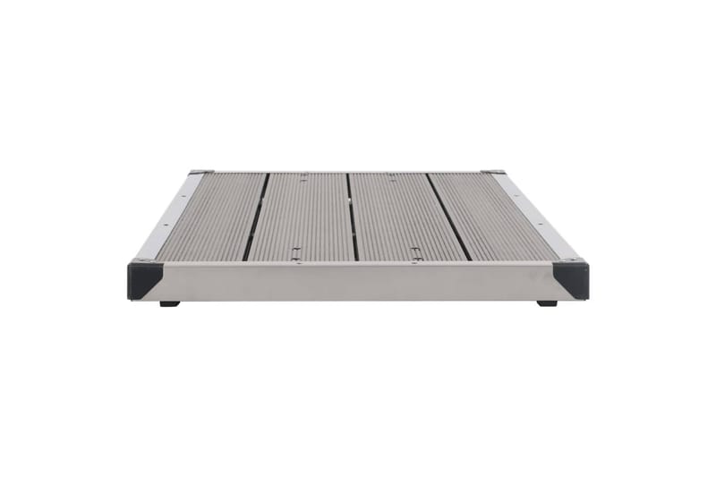 Utendørs dusjbrett WPC rustfritt stål 110x62 cm grå - Hage - Utendørsbad - Utedusj - Utedusj uten varme