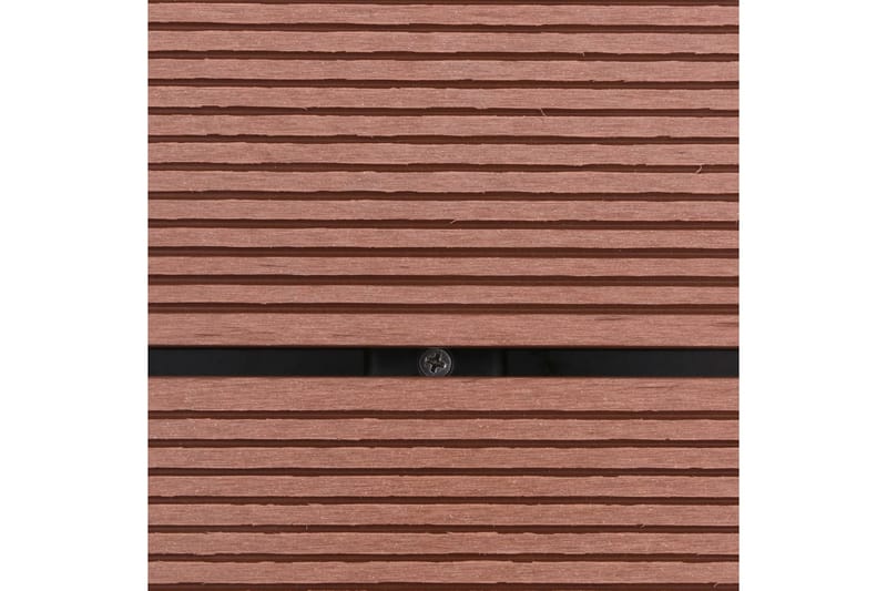 Utendørs dusjbrett WPC rustfritt stål 80x62 cm brun - Utedusj uten varme