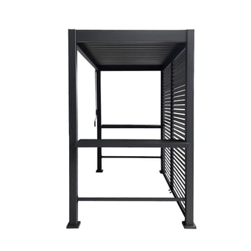 Bakvegg til paviljong HOME4YOU Mirador Bbq Mørk grå - Mørkegrå - Hage - Uterom & feriehus - Lysthus & gazebo