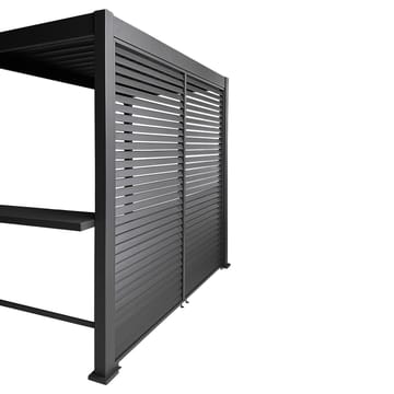 Bakvegg til paviljong HOME4YOU Mirador Bbq Mørk grå - Mørkegrå - Hage - Uterom & feriehus - Lysthus & gazebo