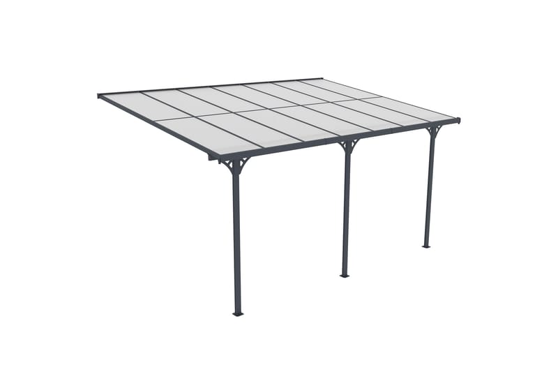 Fornorth Terrassetak 435x300x225-270 cm - Mørk Grå - Hage - Uterom & feriehus - Byggesett uterom - Uteromstak