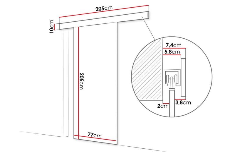 Seranor Skyvedør - Beige - Hus & oppussing - Bygg - Dører & Porter - Skyvedører