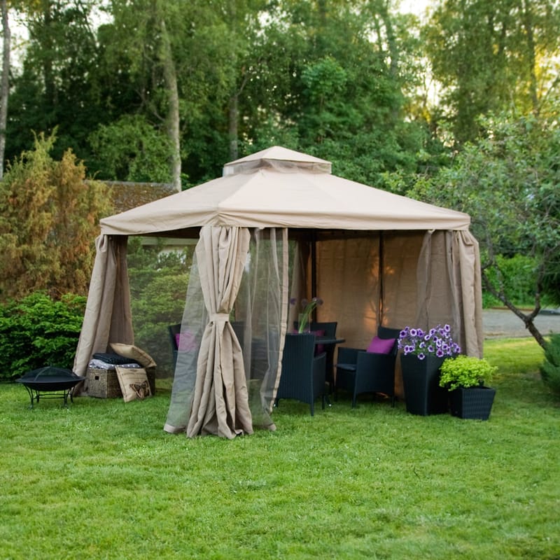 Gazebo HOME4YOU - Beige - Hage - Uterom & feriehus - Lysthus & gazebo