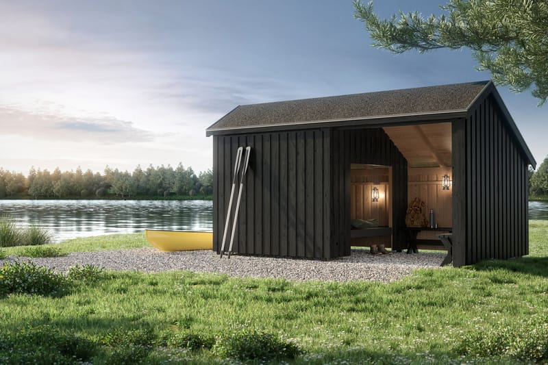PLUS Multi Shelter - 2 Moduler med Shelter og Oppholdsrom - Grå - Hage - Uterom & feriehus - Hytter