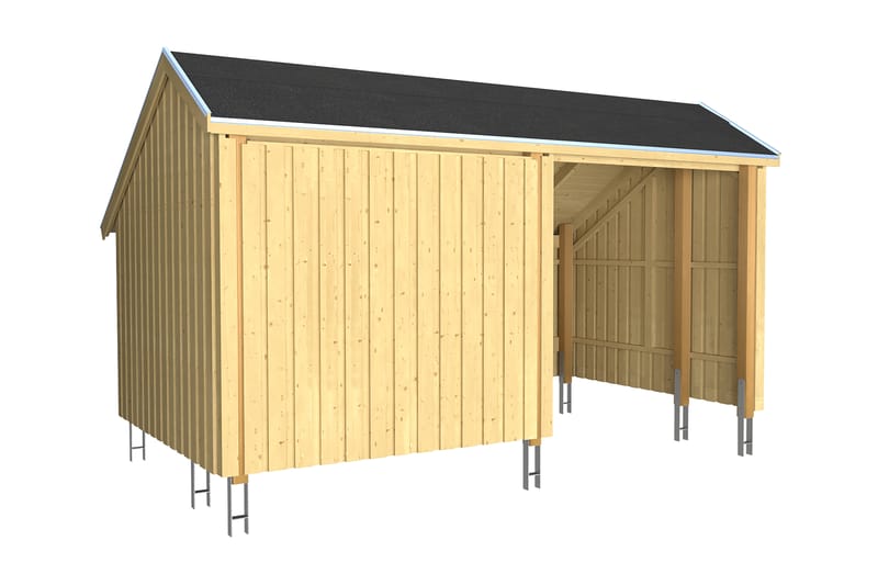 PLUS Multi Shelter - 2 Moduler med Shelter og Oppholdsrom - Grå - Hage - Uterom & feriehus - Hytter
