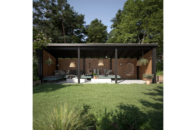 PLUS Nordic Multi Hagehus 14 m² - 3 Moduler Åpen - Grå - Hage - Uterom & feriehus - Hytter