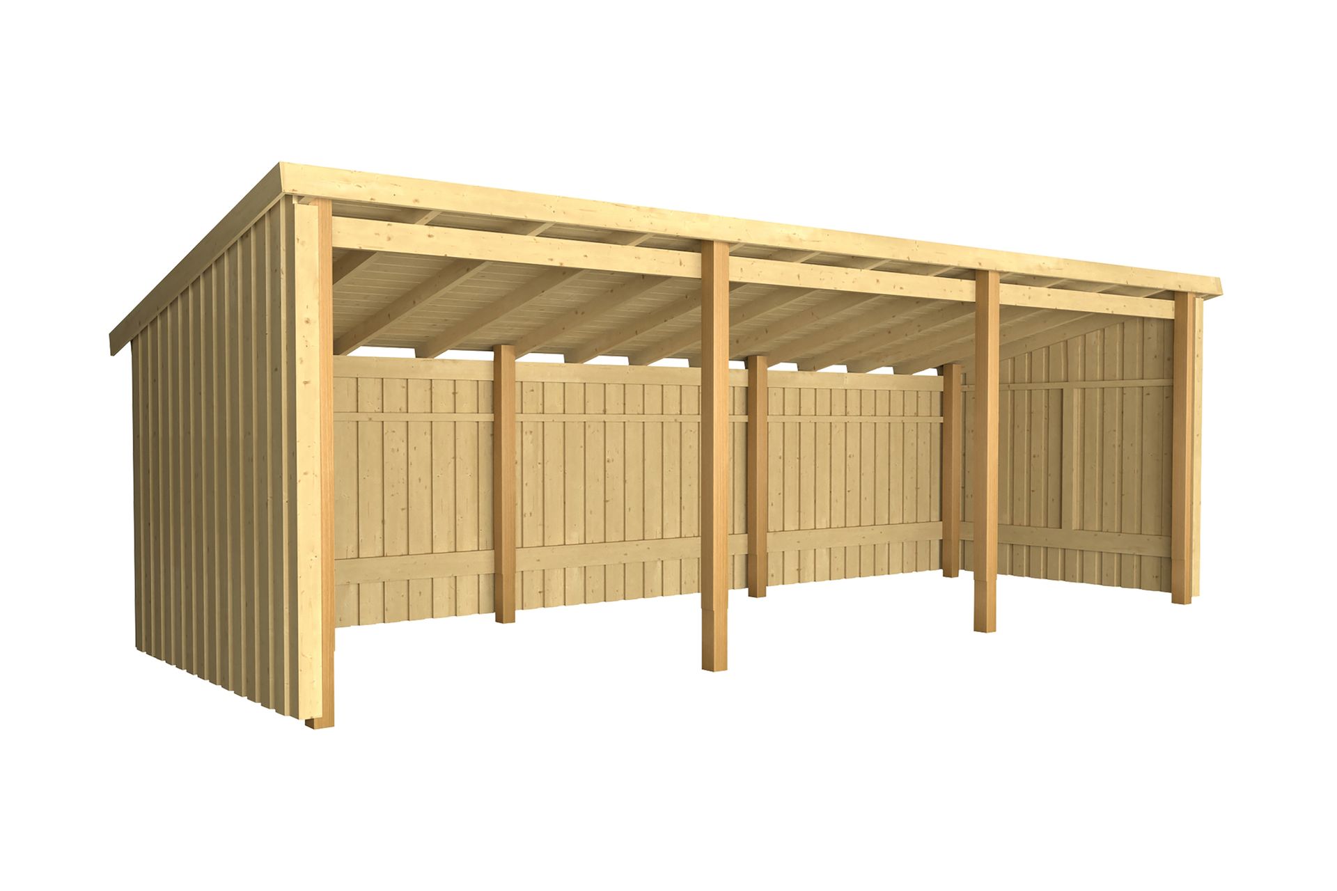 PLUS Nordic Multi Hagehus 14 m² - 3 Moduler Åpen - Grå - Hage - Uterom & feriehus - Hytter
