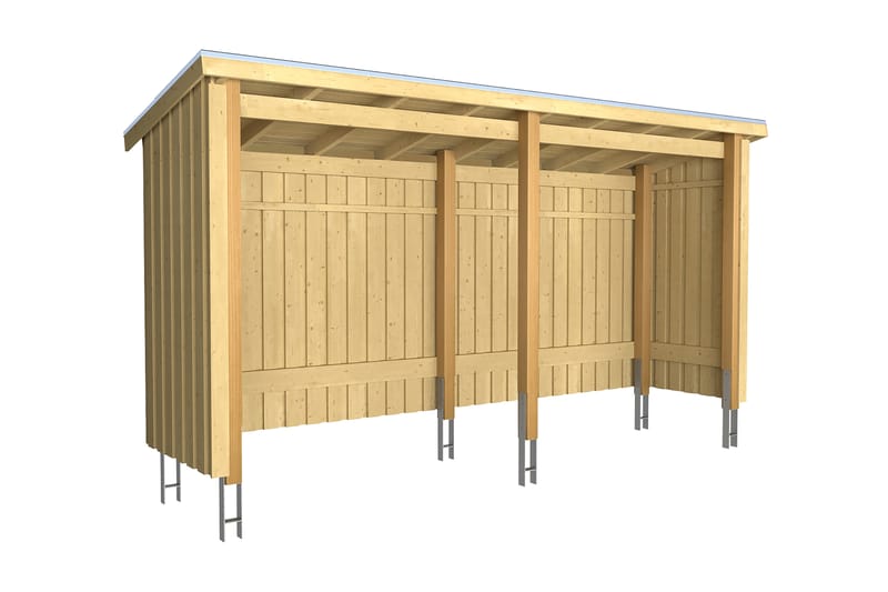 PLUS Nordic Multi Hagehus 4,7 m² -2 Moduler Åpen - Grå - Hage - Uterom & feriehus - Hytter