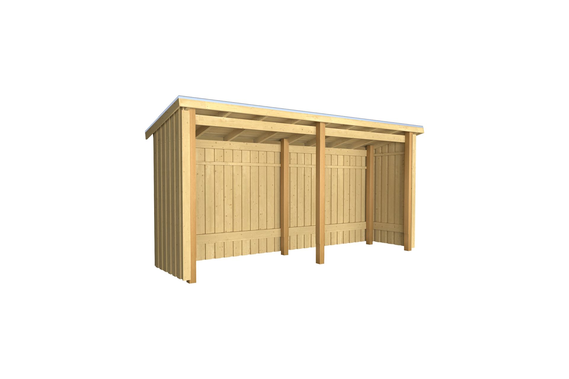 PLUS Nordic Multi Hagehus 4,7 m² -2 Moduler Åpen - Grå - Hage - Uterom & feriehus - Hytter
