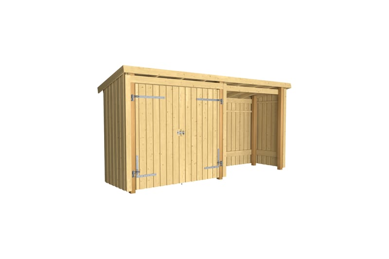 PLUS Nordic Multi Hagehus 4,7 m² - 2 Moduler med Dobbeldør - Grå - Hage - Uterom & feriehus - Hytter