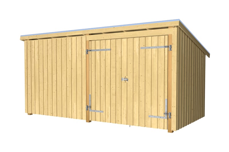 PLUS Nordic Multi Hagehus 9,5 m² - 2 Moduler med Dobbeldør - Grå - Hage - Uterom & feriehus - Hytter