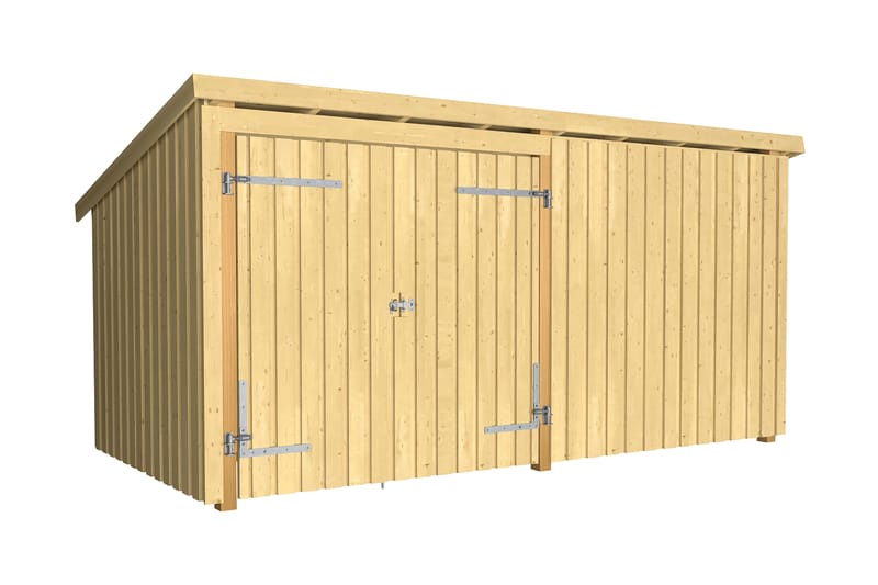 PLUS Nordic Multi Hagehus 9,5 m² - 2 Moduler med Dobbeldør - Grå - Hage - Uterom & feriehus - Hytter