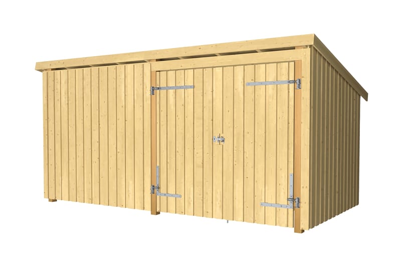 PLUS Nordic Multi Hagehus 9,5 m² - 2 Moduler med Dobbeldør - Grå - Hage - Uterom & feriehus - Hytter