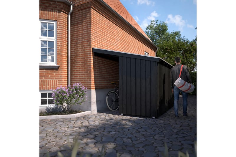 PLUS Nordic Multi Hagehus Veggmodell 9,5 m² - Halvstengt - Grå - Hage - Uterom & feriehus - Hytter