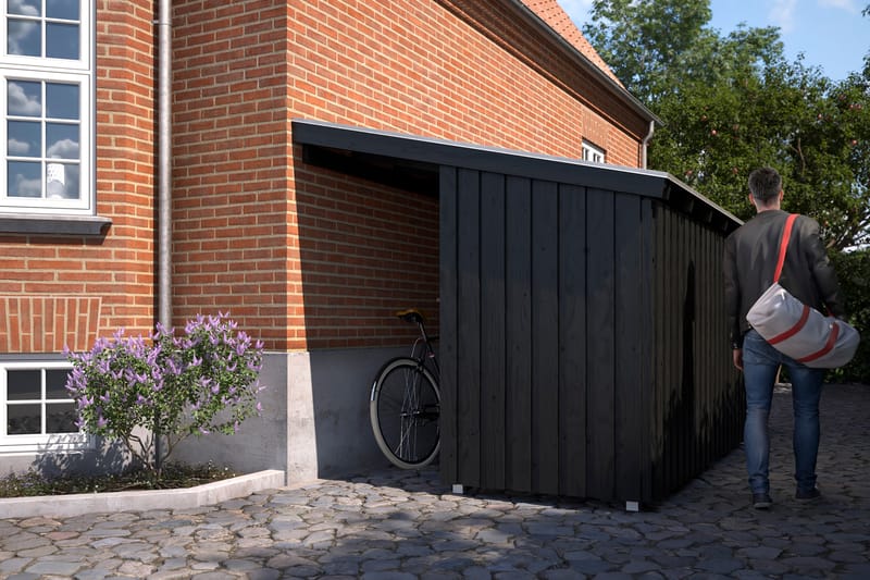 PLUS Nordic Multi Hagehus Veggmodell 9,5 m² - Halvstengt - Grå - Hage - Uterom & feriehus - Hytter