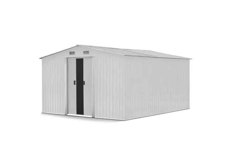 Bod og redskapsbod 12,5 m² | Dobbel skyvedør | Base inkludert - Hage - Uterom & feriehus - Lagringshus & boder - Verktøybod