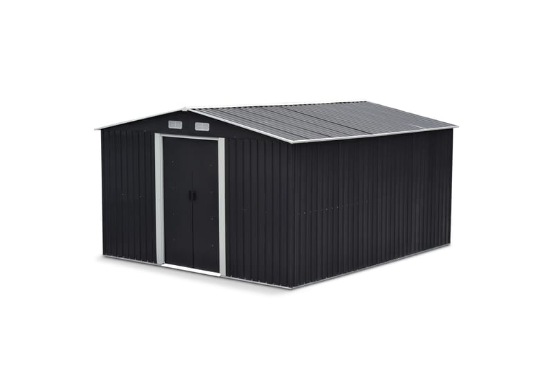 Bod og redskapsbod 12,5 m² | Dobbel skyvedør | Base inkludert - Hage - Uterom & feriehus - Lagringshus & boder - Verktøybod