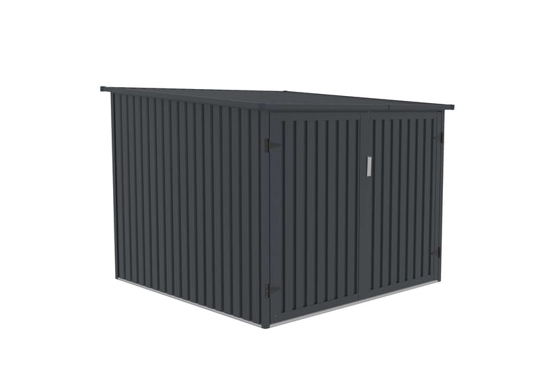 Fornorth Sykkelbod for fire sykler 203x198x157 cm - Mørkegrå - Hage - Uterom & feriehus - Lagringshus & boder - Sykkelbod & sykkelstativ