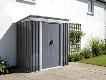 Hagebod Acilia 110x174 cm - Grå/hvit - Hage - Uterom & feriehus - Lagringshus & boder - Redskapsboder
