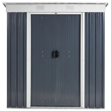 Hagebod Acilia 110x174 cm - Grå/hvit - Hage - Uterom & feriehus - Lagringshus & boder - Redskapsboder