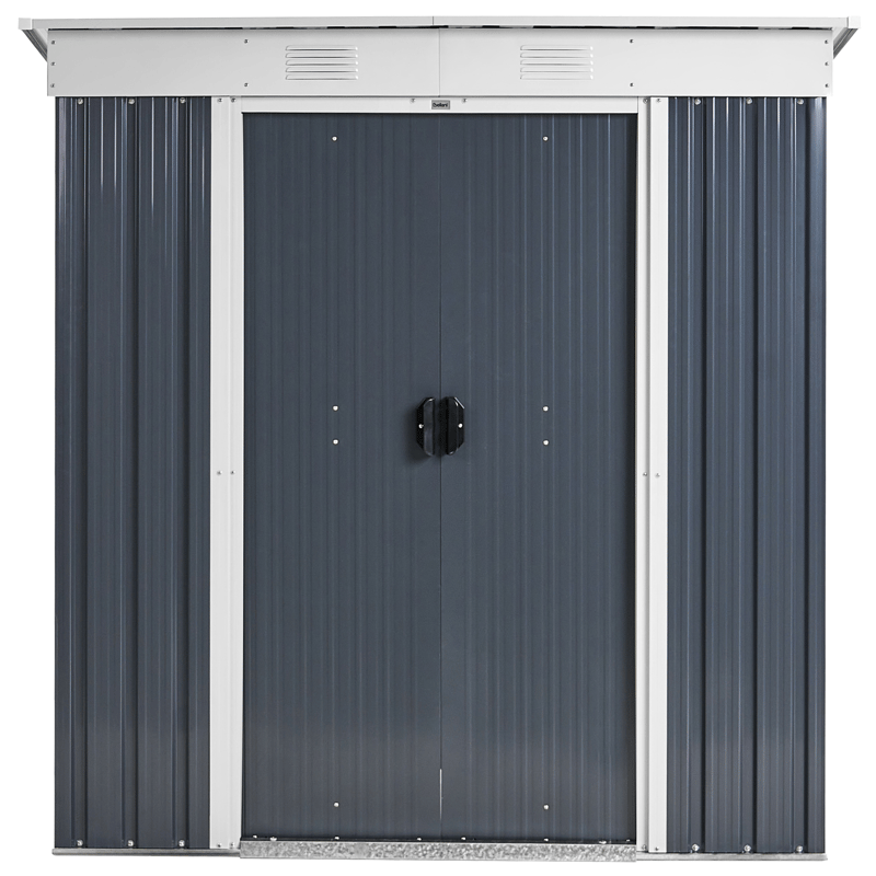 Hagebod Acilia 110x174 cm - Grå/hvit - Hage - Uterom & feriehus - Lagringshus & boder - Redskapsboder