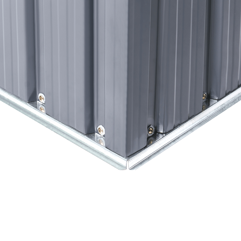 Hagebod Cirella 118x194 cm - Grå/hvit - Hage - Uterom & feriehus - Lagringshus & boder - Verktøybod