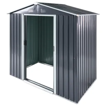 Hagebod Cirella 118x194 cm - Grå/hvit - Hage - Uterom & feriehus - Lagringshus & boder - Verktøybod