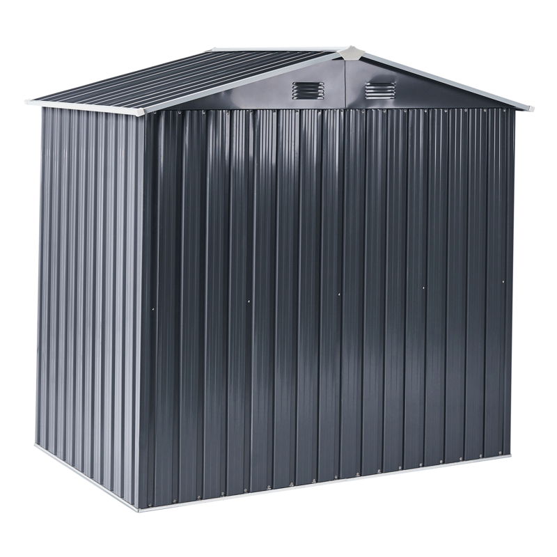 Hagebod Cirella 118x194 cm - Grå/hvit - Hage - Uterom & feriehus - Lagringshus & boder - Verktøybod