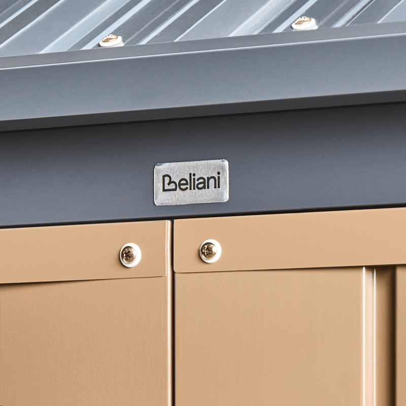 Hagebod Nocciano 161x248 cm - Brun/grå - Hage - Uterom & feriehus - Lagringshus & boder - Redskapsboder