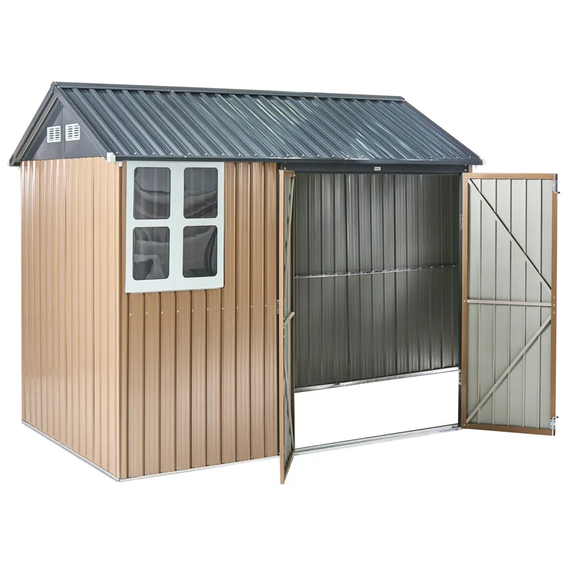 Hagebod Nocciano 161x248 cm - Brun/grå - Hage - Uterom & feriehus - Lagringshus & boder - Redskapsboder