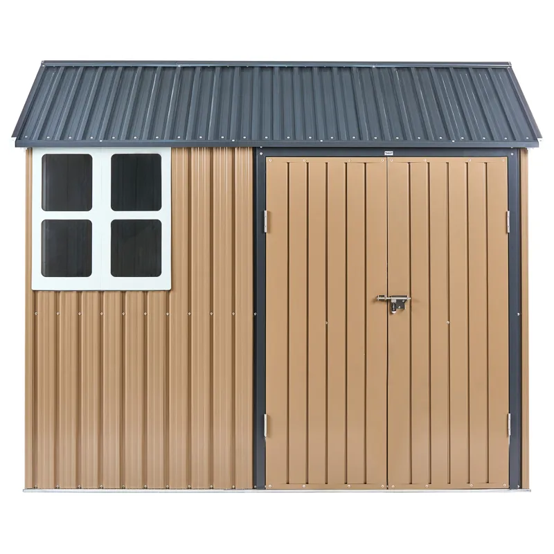 Hagebod Nocciano 161x248 cm - Brun/grå - Hage - Uterom & feriehus - Lagringshus & boder - Redskapsboder