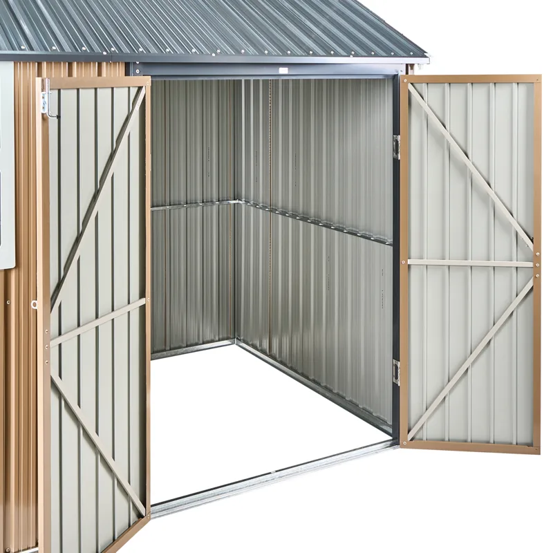 Hagebod Nocciano 161x248 cm - Brun/grå - Hage - Uterom & feriehus - Lagringshus & boder - Redskapsboder