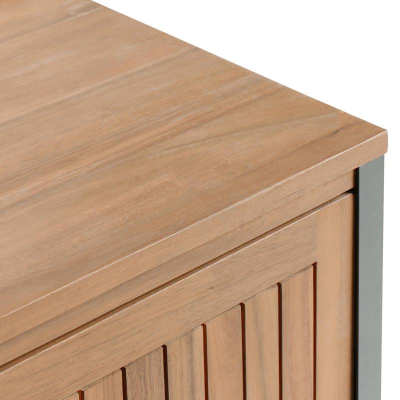 Kjøkkenskap for utendørsbruk Ivrea akasietre - Brun/Grå - Hage - Griller - Utekjøkken - Komplette utekjøkken