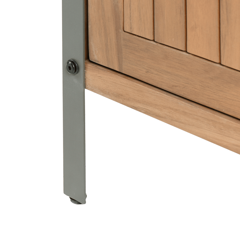 Kjøkkenskap for utendørsbruk Ivrea akasietre - Brun/Grå - Hage - Griller - Utekjøkken - Komplette utekjøkken