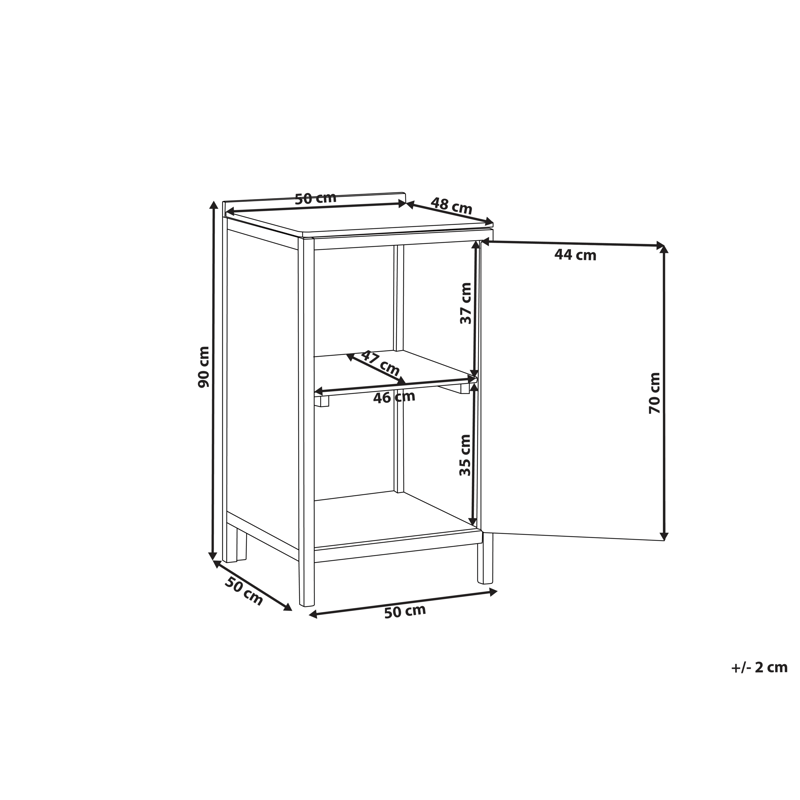 Kjøkkenskap for utendørsbruk Venosa akasietre 50x50 cm - Brun - Hage - Griller - Utekjøkken - Komplette utekjøkken