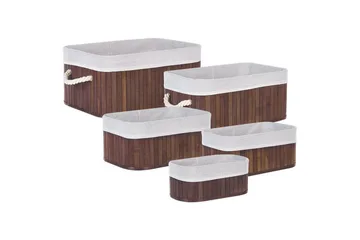 Kurv Talpe sett på 5 Brun/Hvit