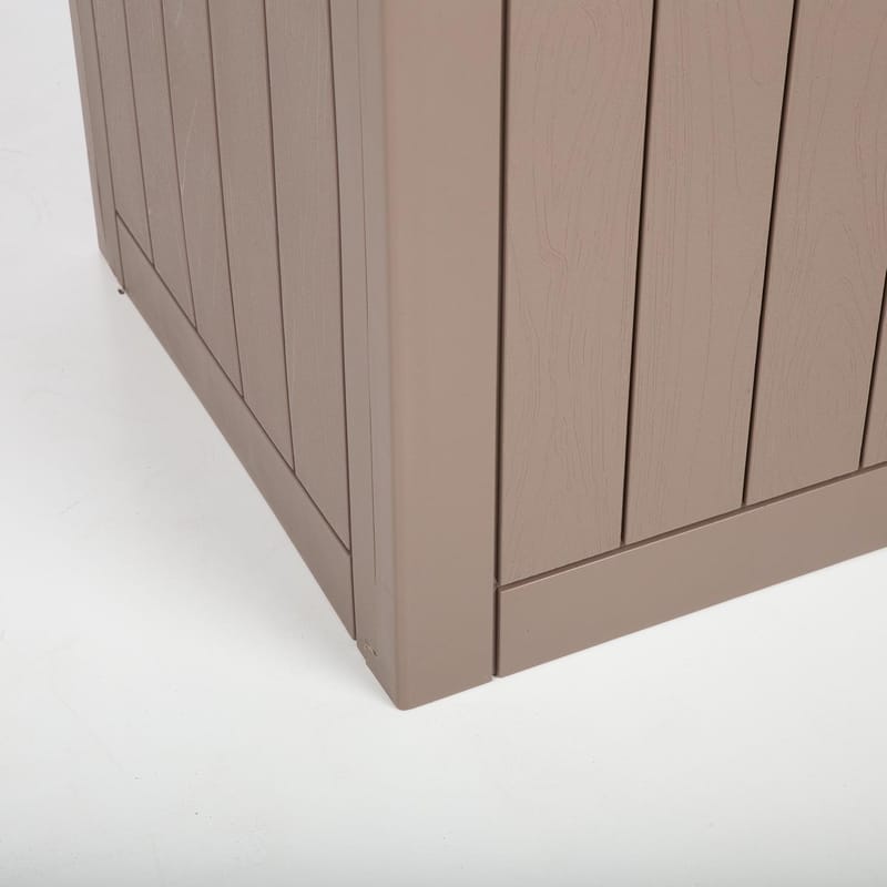 Oppbevaringsboks HOME4YOU Portola 56x43x53 cm/118 L, beige plast - Beige - Hage - Uterom & feriehus - Lagringshus & boder - Redskapsboder