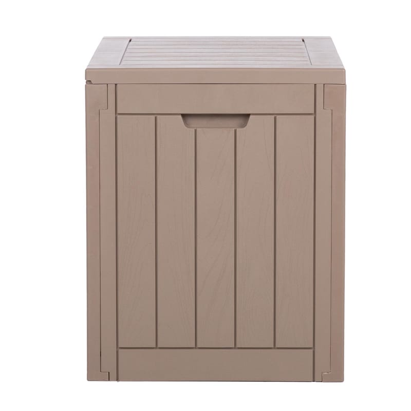 Oppbevaringsboks HOME4YOU Portola 56x43x53 cm/118 L, beige plast - Beige - Hage - Uterom & feriehus - Lagringshus & boder - Redskapsboder