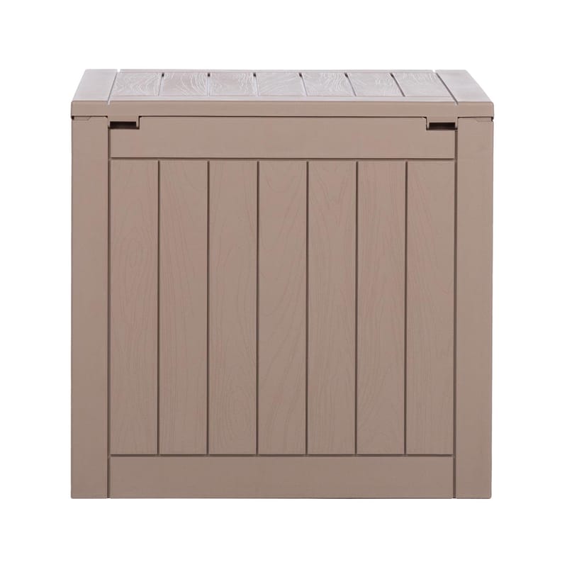 Oppbevaringsboks HOME4YOU Portola 56x43x53 cm/118 L, beige plast - Beige - Hage - Uterom & feriehus - Lagringshus & boder - Redskapsboder