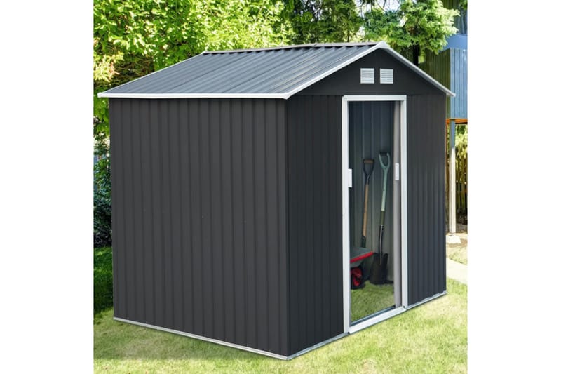 Redskapsbod 5,3 m² | Dobbel skyvedør | Base inkludert - Hage - Uterom & feriehus - Lagringshus & boder - Verktøybod