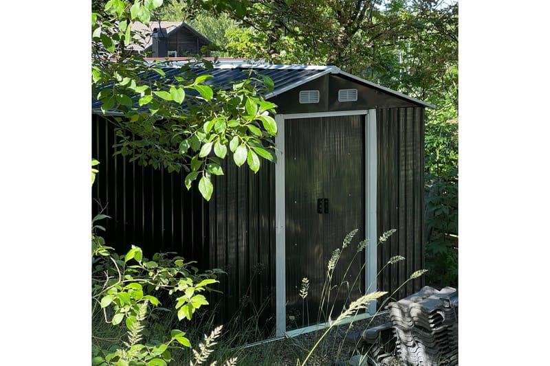 Redskapsbod 5,3 m² | Dobbel skyvedør | Base inkludert - Hage - Uterom & feriehus - Lagringshus & boder - Verktøybod