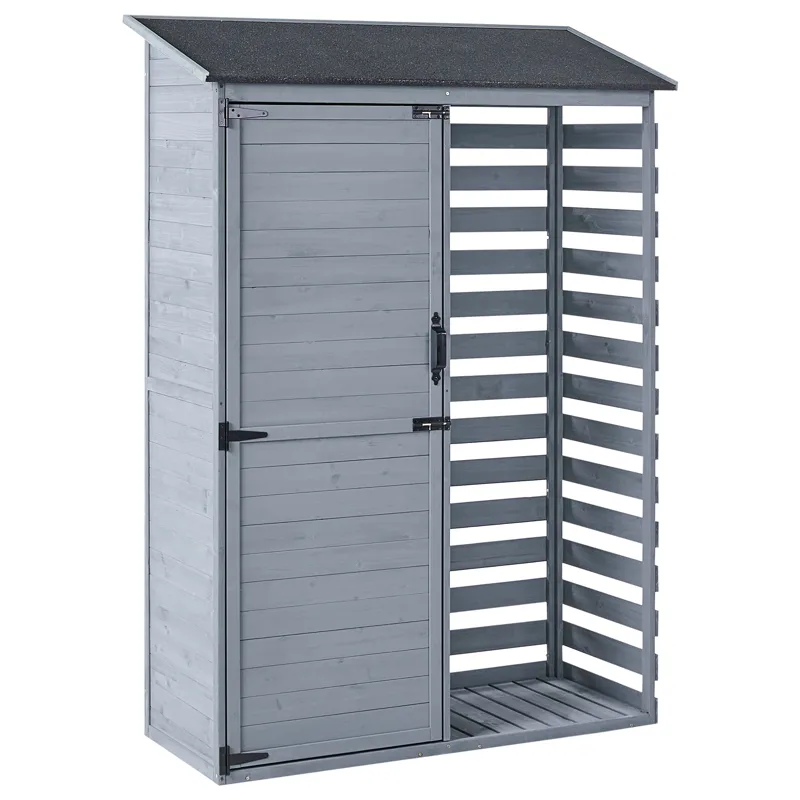 Redskapsbod Cengio 57x130 cm, Grå/Svart