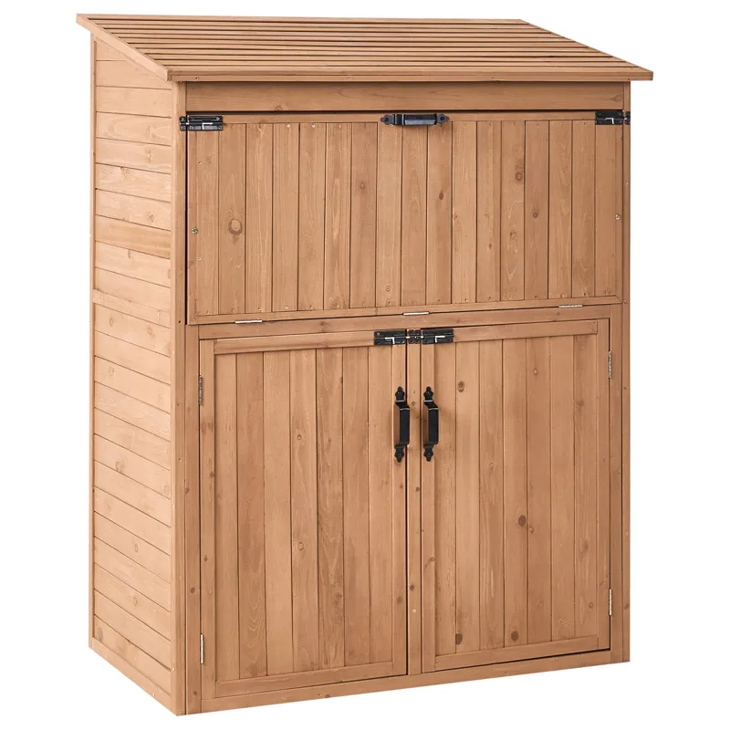 Redskapsbod Toffia 127 cm 66 cm, Brun