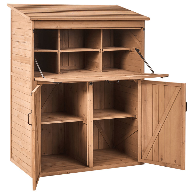 Redskapsbod Toffia 127 cm 66 cm - Brun - Hage - Uterom & feriehus - Lagringshus & boder - Redskapsboder