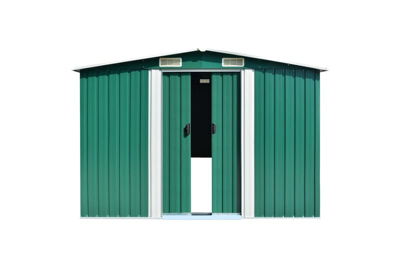Hageskur grønn 257x990x181 cm galvanisert stål - grønn - Hage - Uterom & feriehus - Lagringshus & boder - Redskapsboder