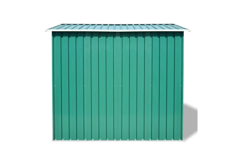 Oppbevaringsskur til hage grønn metall 257x205x178 cm - grønn - Hage - Uterom & feriehus - Lagringshus & boder - Redskapsboder